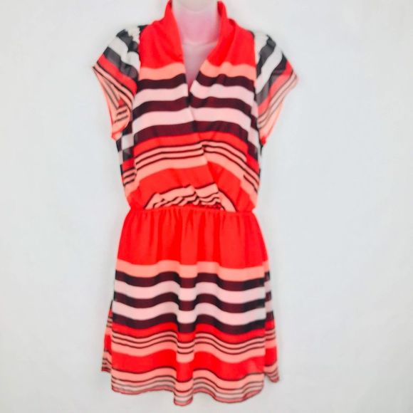 BCBGeneration Womens Size Medium Striped SemiSheer - Picture 1 of 7